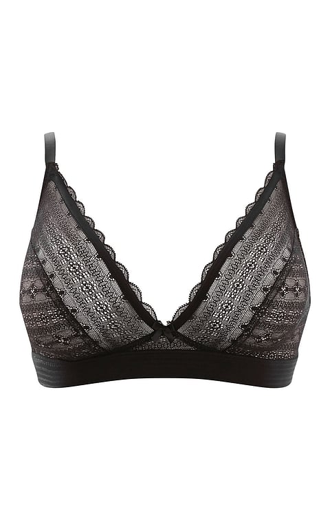 Lyzy Triangle Bra - Black - Panache Lingerie
